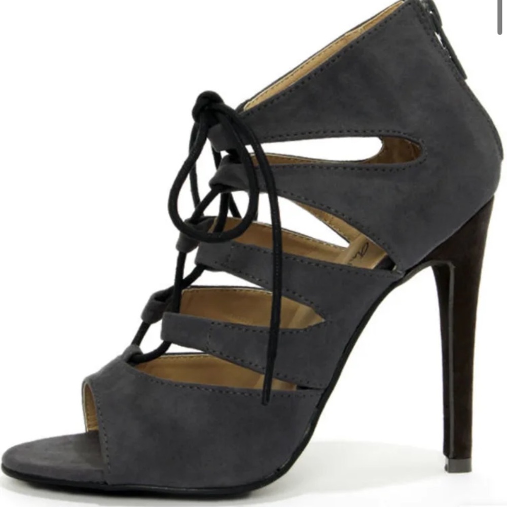 Michael Antonio strappy lace up heels 9